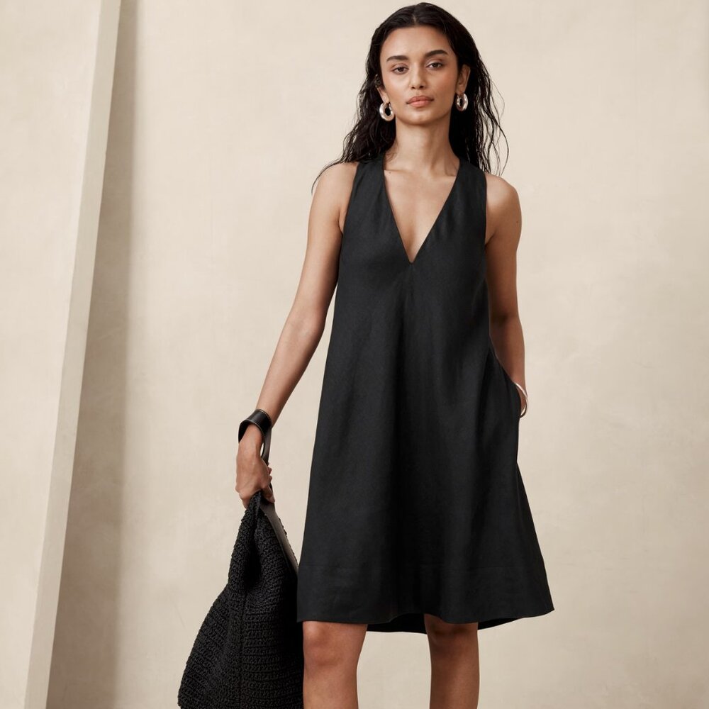 NWT Banana Republic AVA LINEN MINI DRESS